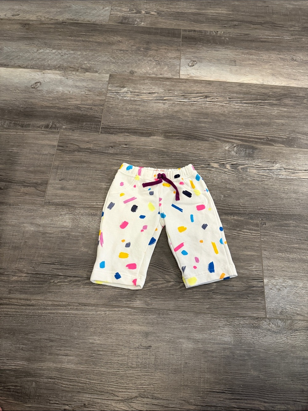 Hello Kitty Kids Cream Play Pants with Colorful Confetti Print